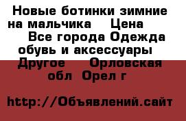 Новые ботинки зимние на мальчика  › Цена ­ 1 100 - Все города Одежда, обувь и аксессуары » Другое   . Орловская обл.,Орел г.